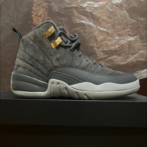 jordan 12 dark grey gs